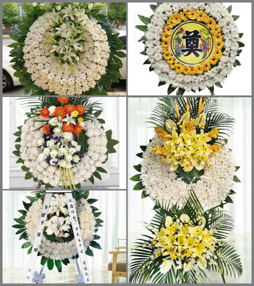 河南南阳镇平县马庄乡黄楝扒村花圈速递